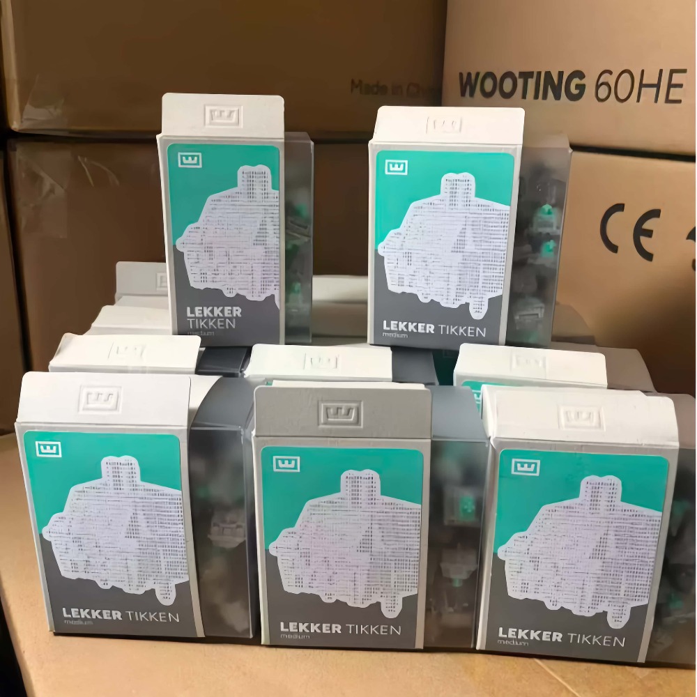 Hall Effect Magnetic Switch Keyboard - Para Wooting 60HE Lekker Tikken, interruptores