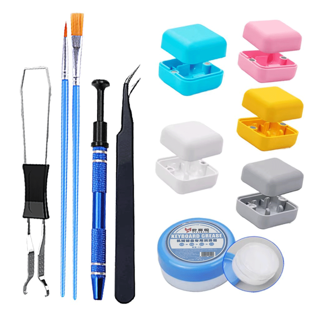 Switch Puller Keycap Puller Kit - Kit de grasa lubricante para teclado,