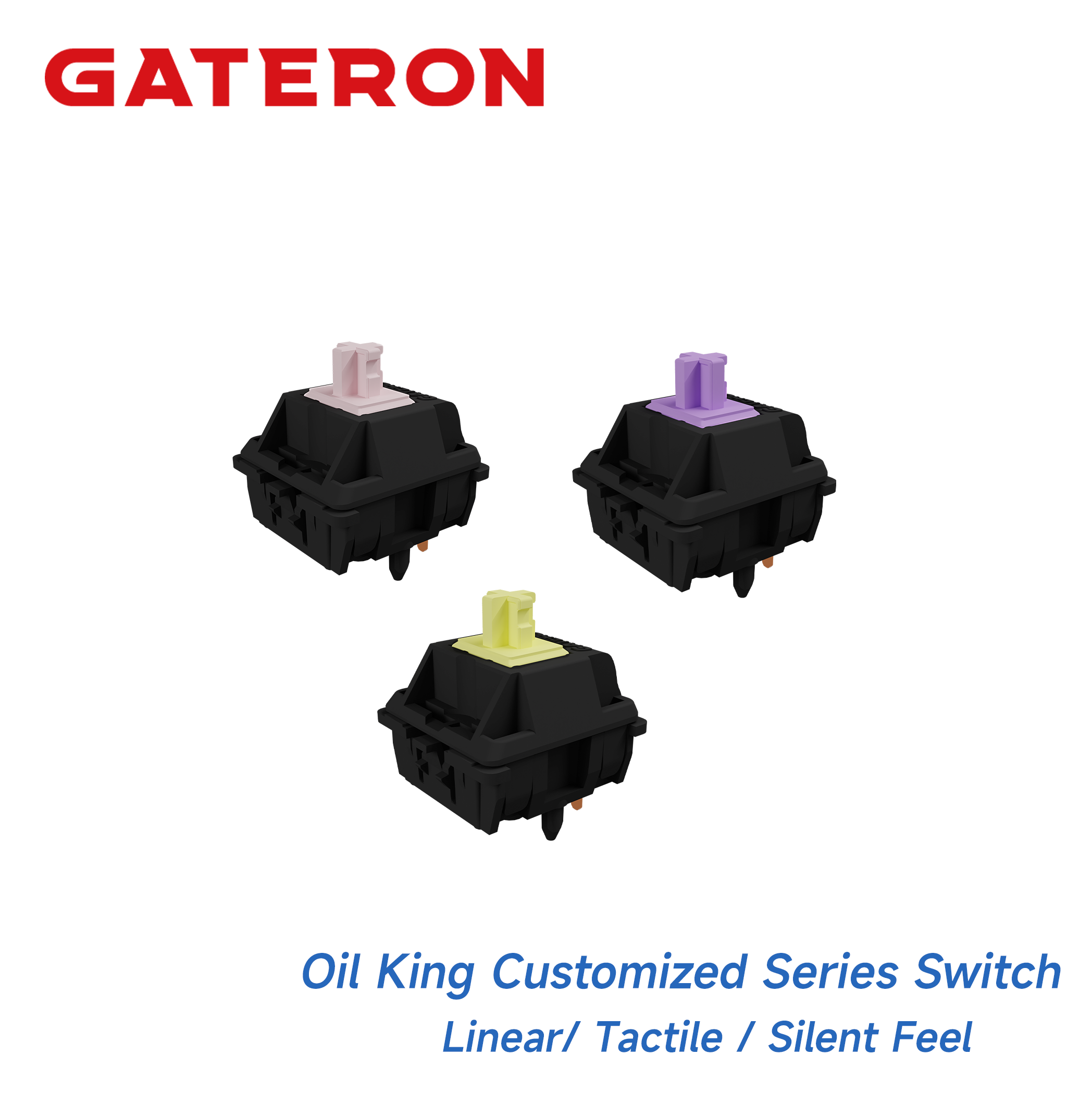 Gateron Switch Linear Tactile - Interruptores GATERON Oil King Serie Familiar,