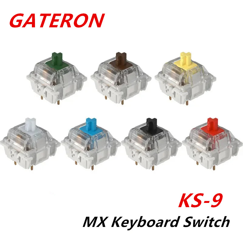 Cherry Mx Switch Blue Brown Red - Gateron-interruptores de teclado mecánico KS-9, 3