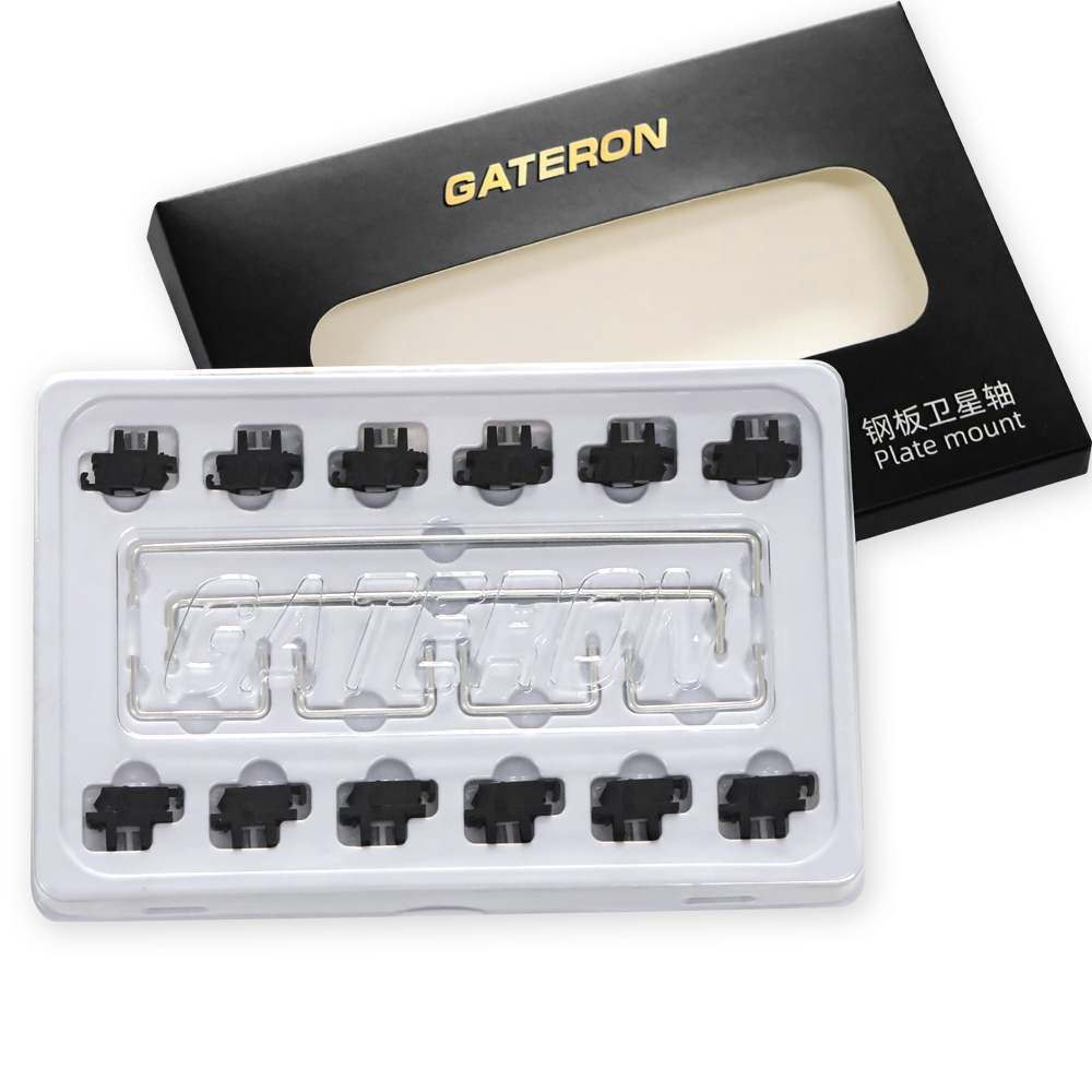 Keyboard Stabilizer Screw In - Gateron-estabilizador de montaje en placa negra,