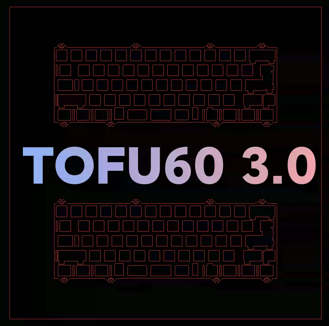 Keyboard Stabilizer Screw In - Placa Dedicada para Teclado KBDFANS TOFU60