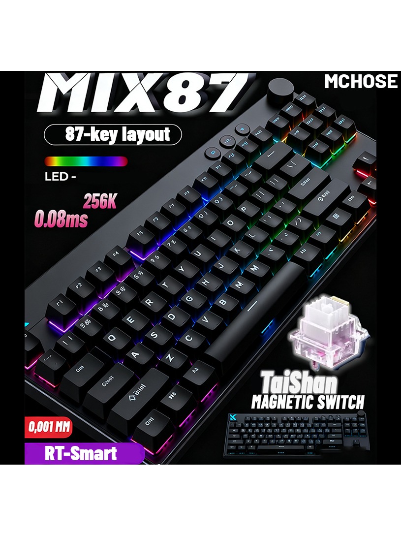 Teclado para juegos MCHOSE Mix - Hall Effect Magnetic Switch Keyboard reseña y precio