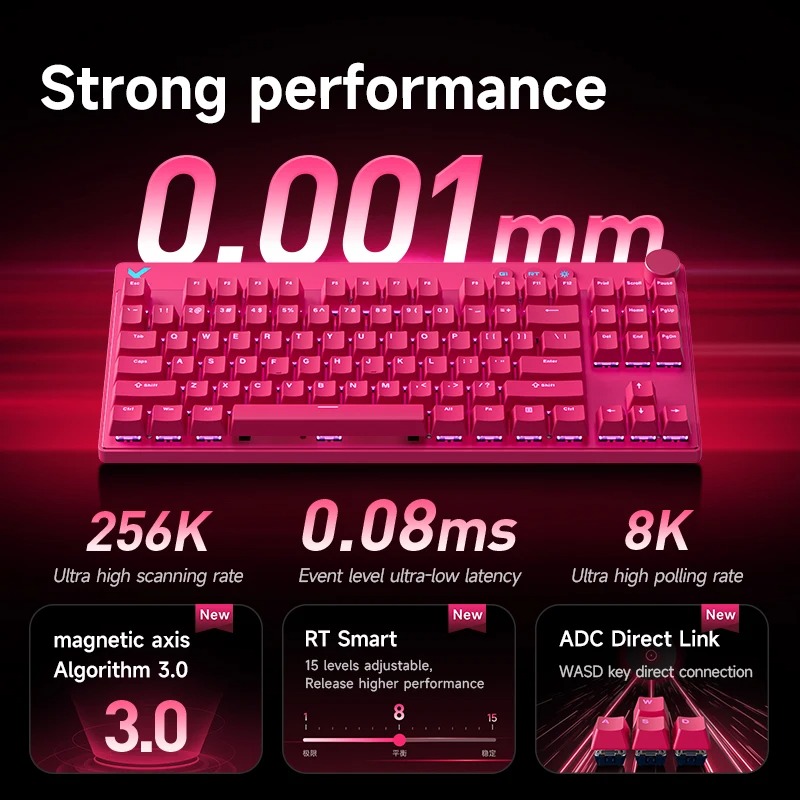 Teclado para juegos MCHOSE Mix - Hall Effect Magnetic Switch Keyboard reseña y precio