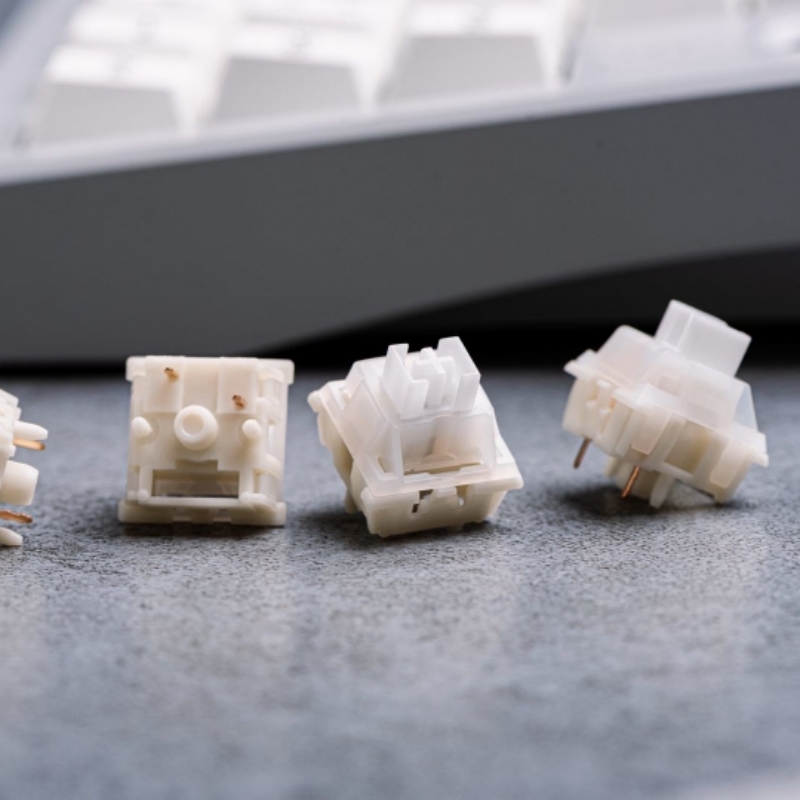 KeyGeek-interruptor lineal RAW - Keyboard Switch Lubed Linear 45G reseña y precio
