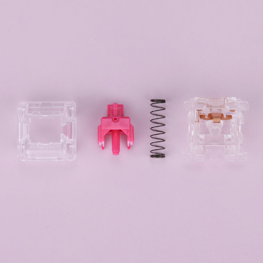 GATERON KS-6 Rosa roja Aliaz s - Hot Swap Keyboard Switch 5 Pin reseña y precio
