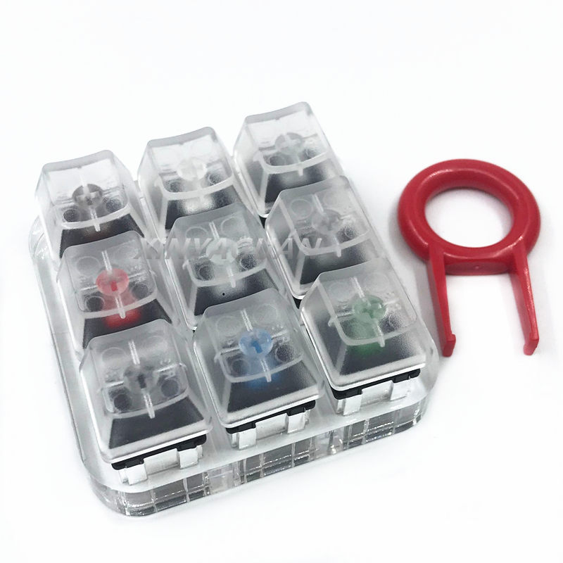 Teclado mecánico con eje Cherr - Cherry Mx Switch Blue Brown Red reseña y precio