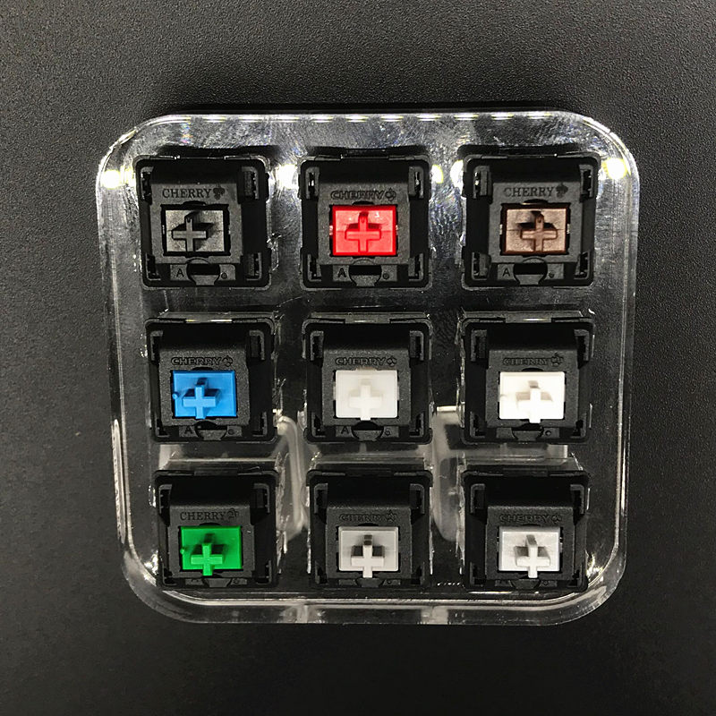 Teclado mecánico con eje Cherr - Cherry Mx Switch Blue Brown Red reseña y precio