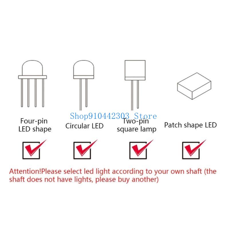 Interruptor para juegos RGB 65 - Mechanical Keyboard Switch Set 110Pcs reseña y precio