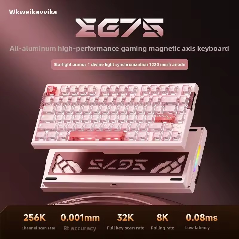Teclado WEIKAV EG75 Snow Blade - Hall Effect Magnetic Switch Keyboard reseña y precio