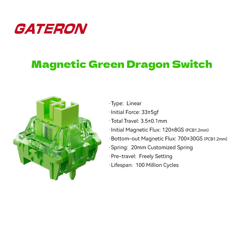 Interruptor Magnético GATERON  - Hall Effect Magnetic Switch Keyboard reseña y precio